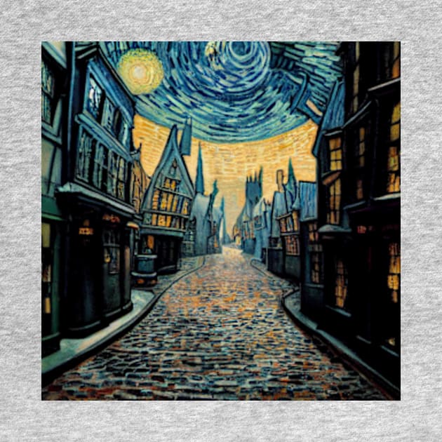 Starry Night in Diagon Alley by Grassroots Green